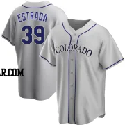 Thairo Estrada Youth Colorado Rockies Gray Replica Road Jersey