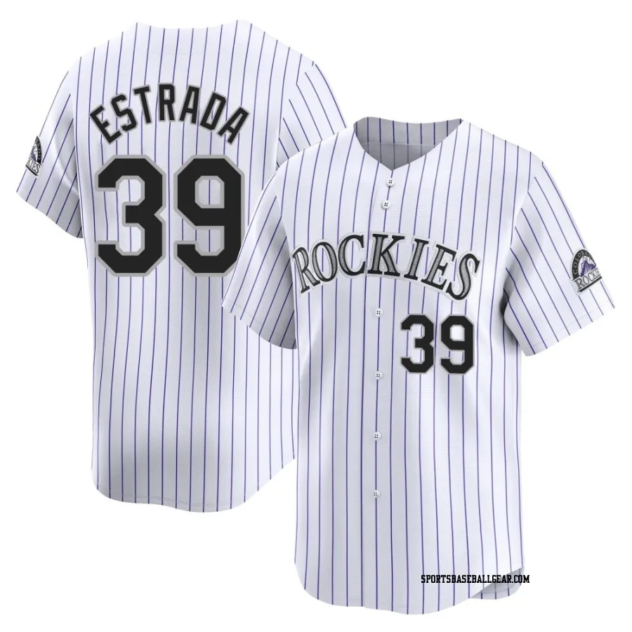 Thairo Estrada Youth Colorado Rockies White Limited Home Jersey
