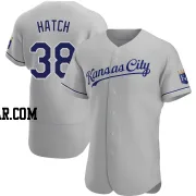 Thomas Hatch Men's Kansas City Royals Gray Authentic Road Jersey