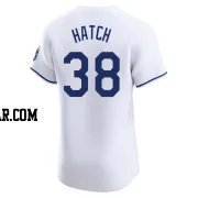 Thomas Hatch Men's Kansas City Royals White Elite Home Jersey