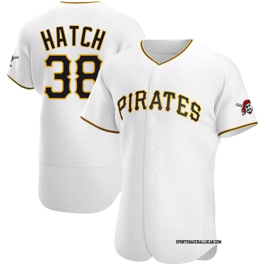 Thomas Hatch Men's Pittsburgh Pirates White Authentic Home Jersey