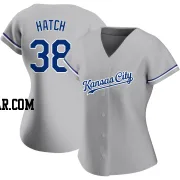 Thomas Hatch Women's Kansas City Royals Gray Authentic Road Jersey