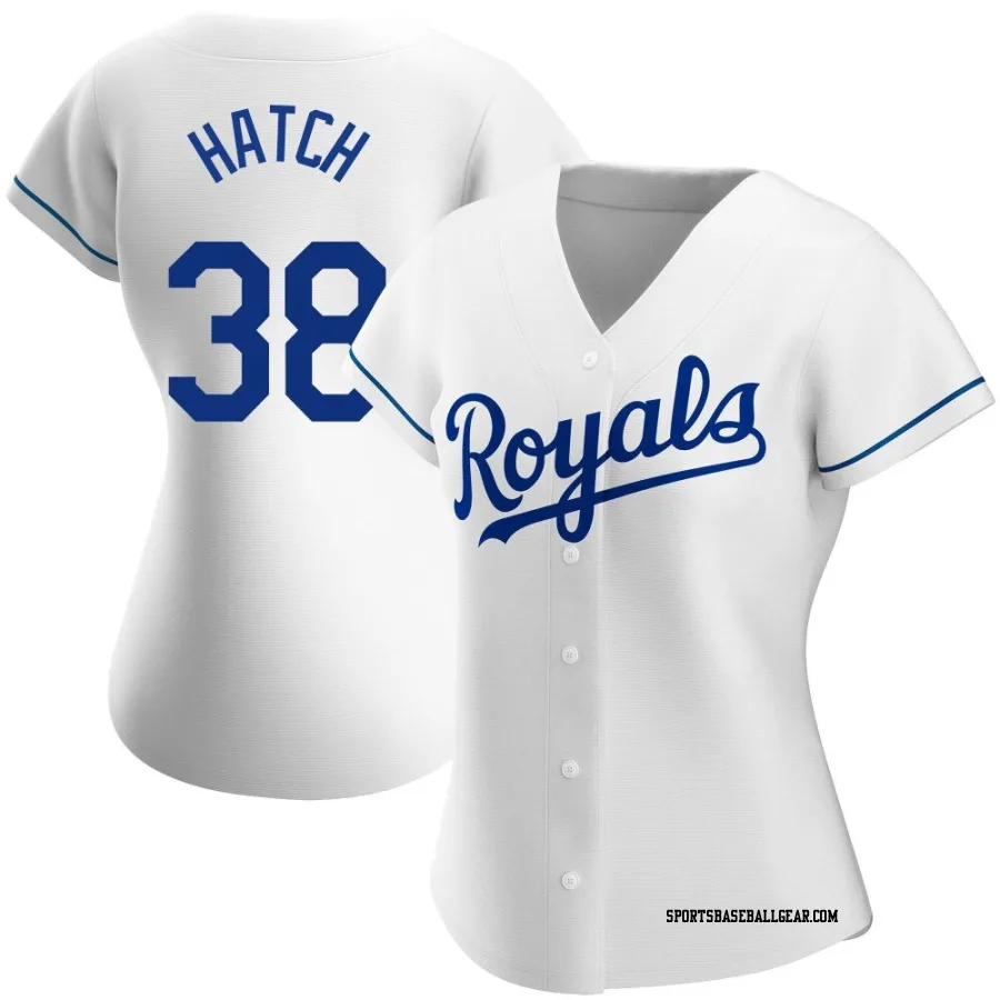Thomas Hatch Women's Kansas City Royals White Authentic Home Jersey