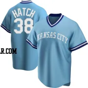 Thomas Hatch Youth Kansas City Royals Light Blue Replica Road Cooperstown Collection Jersey