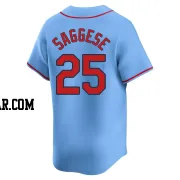 Thomas Saggese Men's St. Louis Cardinals Light Blue Limited Alternate Jersey