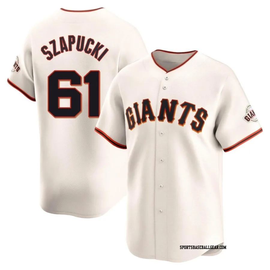 Thomas Szapucki Men's San Francisco Giants Cream Limited Home Jersey