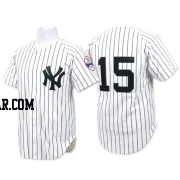 Thurman Munson Men's New York Yankees White Authentic Throwback Jersey