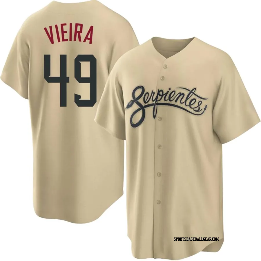 Thyago Vieira Men's Arizona Diamondbacks Gold Replica 2021 City Connect Cool Base Jersey