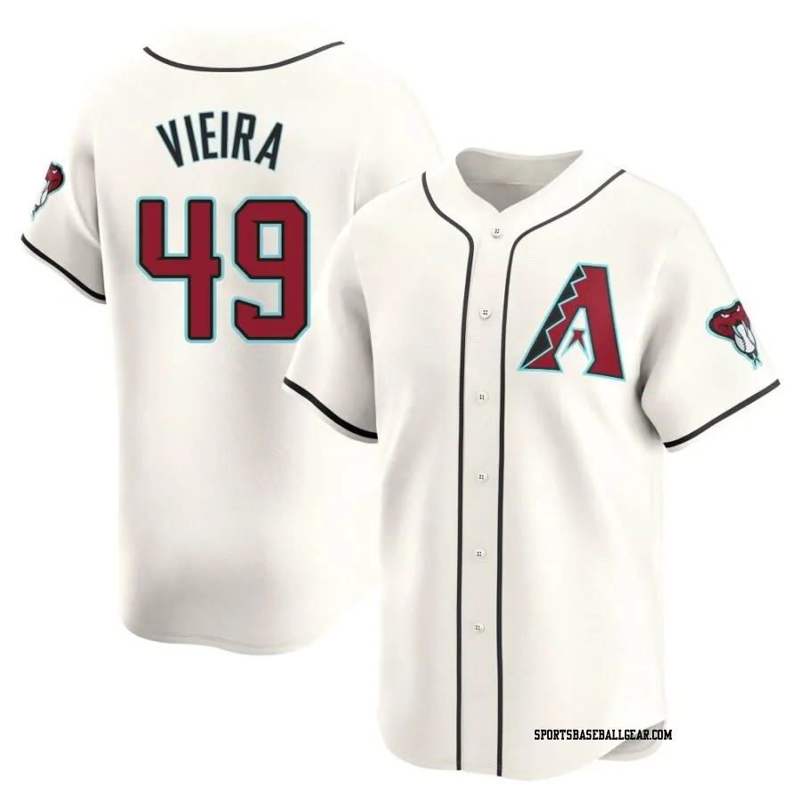Thyago Vieira Men's Arizona Diamondbacks White Limited Home Jersey