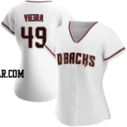 Thyago Vieira Women's Arizona Diamondbacks White Replica Home Jersey