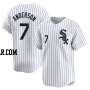 Tim Anderson Men's Chicago White Sox White Limited Home Jersey