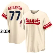 Tim Anderson Men's Los Angeles Angels Cream Replica 2022 City Connect Jersey