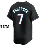 Tim Anderson Men's Miami Marlins Black Limited Alternate Jersey