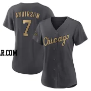 Tim Anderson Women's Chicago White Sox Charcoal Game Authentic 2022 All-Star Jersey