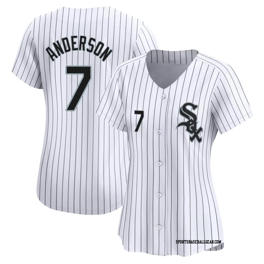 Tim Anderson Women's Chicago White Sox White Limited Home Jersey