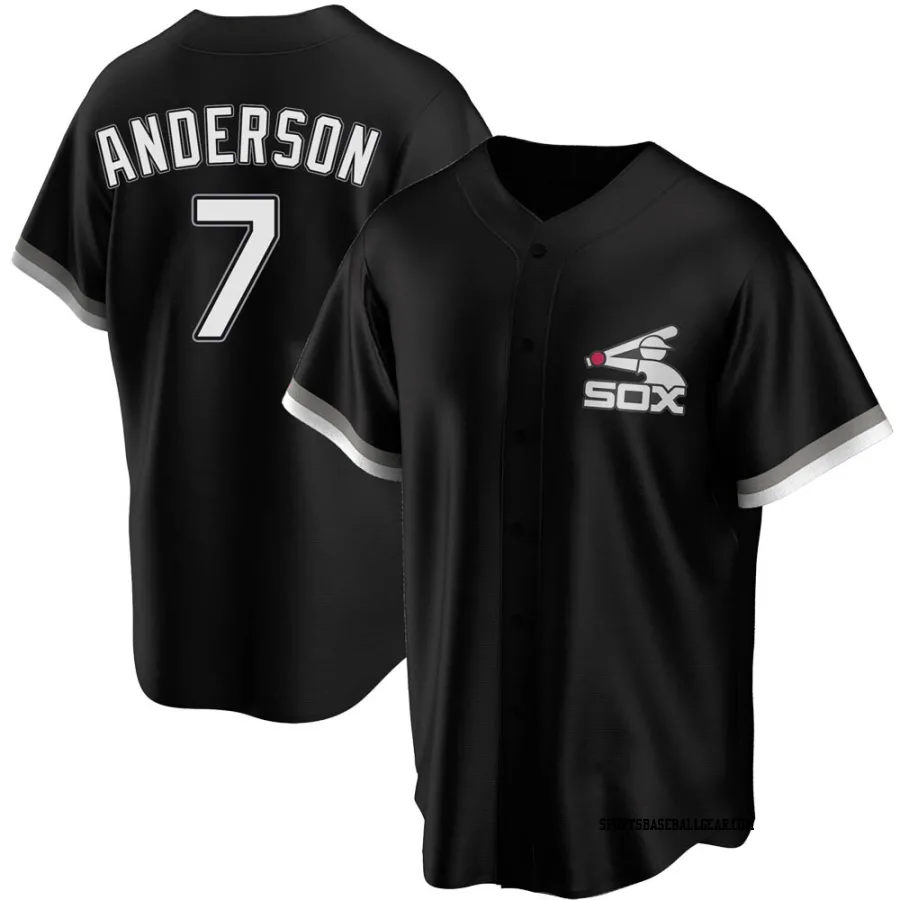 Tim Anderson Youth Chicago White Sox Black Replica Spring Training Jersey