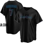 Tim Anderson Youth Miami Marlins Black Replica Alternate Jersey