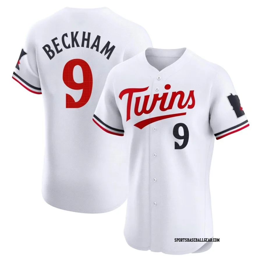 Tim Beckham Men's Minnesota Twins White Elite Home Jersey