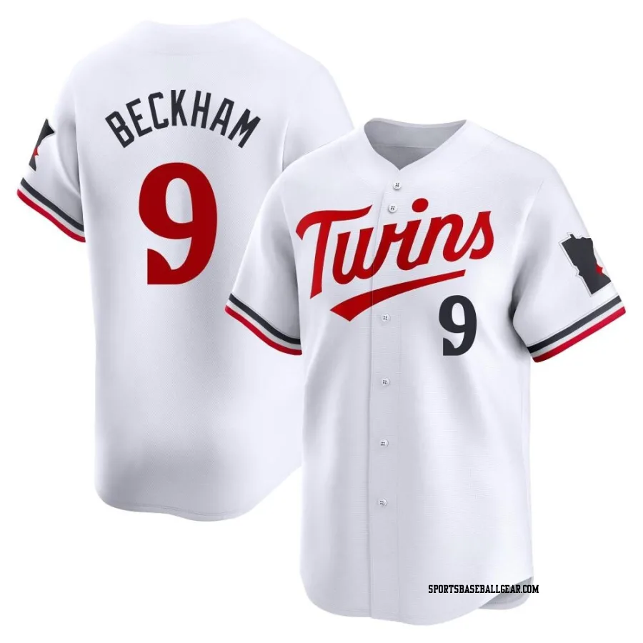 Tim Beckham Men's Minnesota Twins White Limited Home Jersey