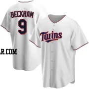 Tim Beckham Men's Minnesota Twins White Replica Home Jersey