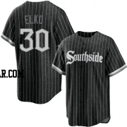 Tim Elko Men's Chicago White Sox Black Replica 2021 City Connect Jersey