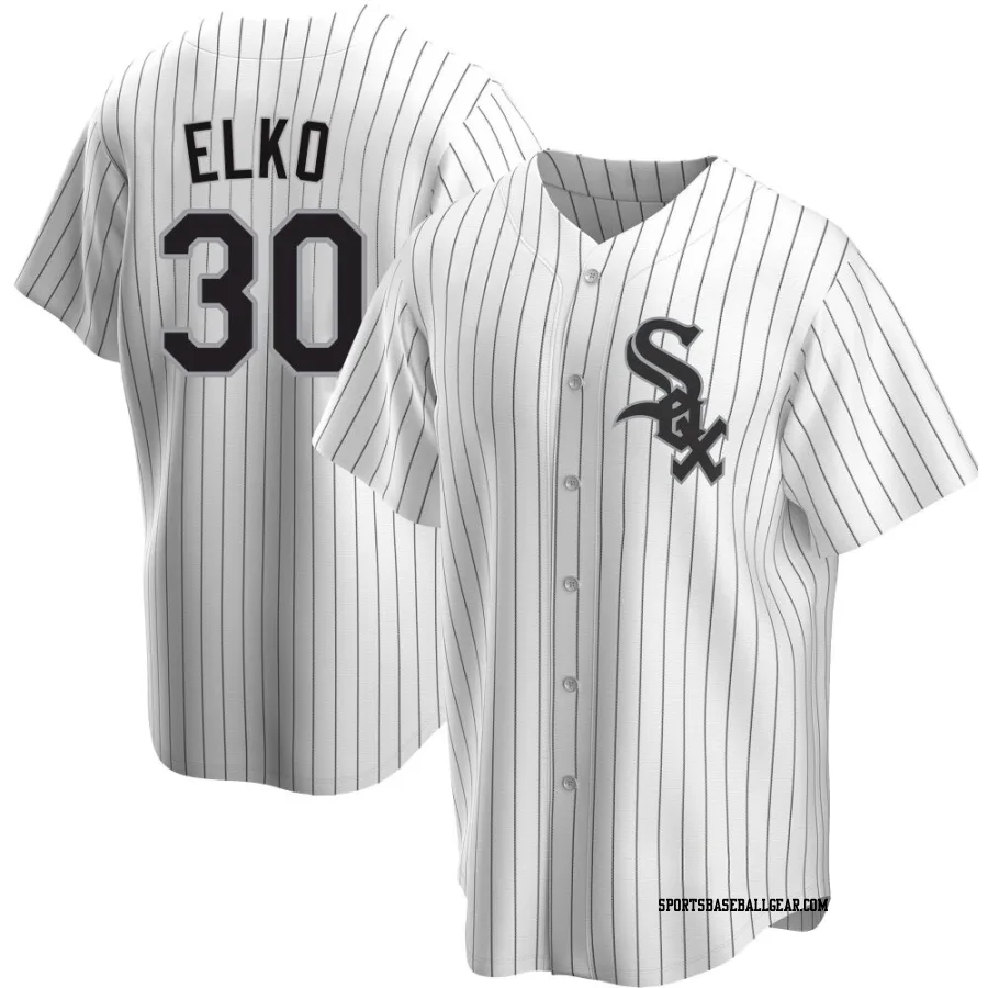 Tim Elko Men's Chicago White Sox White Replica Home Jersey