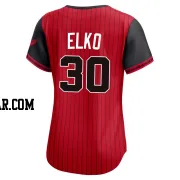 Tim Elko Women's Chicago White Sox Red/Black Limited 2025 City Connect Jersey