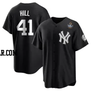 Tim Hill Men's New York Yankees Black/White Replica 2024 World Series Jersey