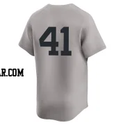 Tim Hill Men's New York Yankees Gray Limited Away 2nd Jersey