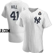 Tim Hill Men's New York Yankees White Authentic Home 2024 World Series Jersey