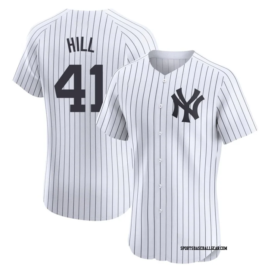 Tim Hill Men's New York Yankees White Elite Home Jersey