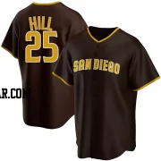 Tim Hill Men's San Diego Padres Brown Replica Road Jersey