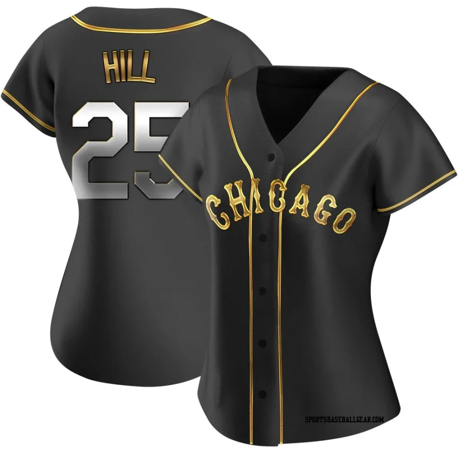 Tim Hill Women's Chicago White Sox Black Golden Replica Alternate Jersey