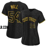 Tim Hill Women's New York Yankees Black Replica Snake Skin City Jersey