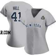 Tim Hill Women's New York Yankees Gray Replica Road Name 2024 World Series Jersey