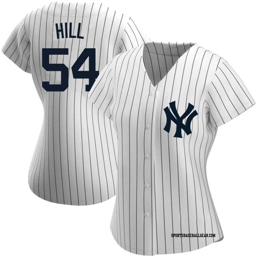 Tim Hill Women's New York Yankees White Authentic Home Name Jersey