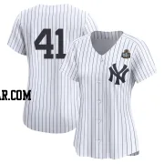 Tim Hill Women's New York Yankees White Limited Yankee Home 2nd 2024 World Series Jersey