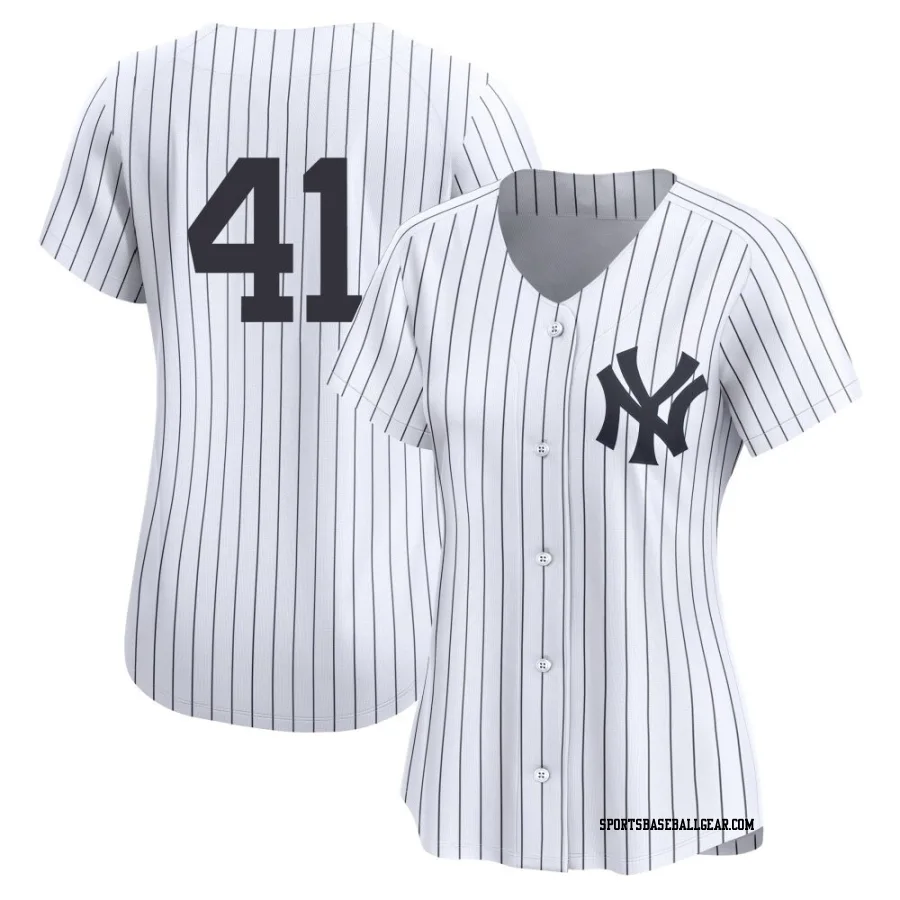 Tim Hill Women's New York Yankees White Limited Yankee Home 2nd Jersey