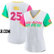 Tim Hill Women's San Diego Padres White Authentic 2022 City Connect Jersey