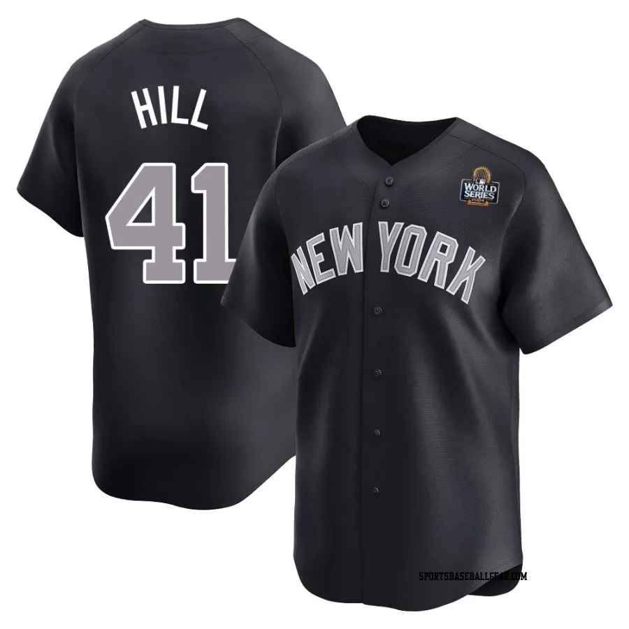 Tim Hill Youth New York Yankees Navy Limited Alternate 2024 World Series Jersey