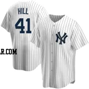Tim Hill Youth New York Yankees White Replica Home Jersey
