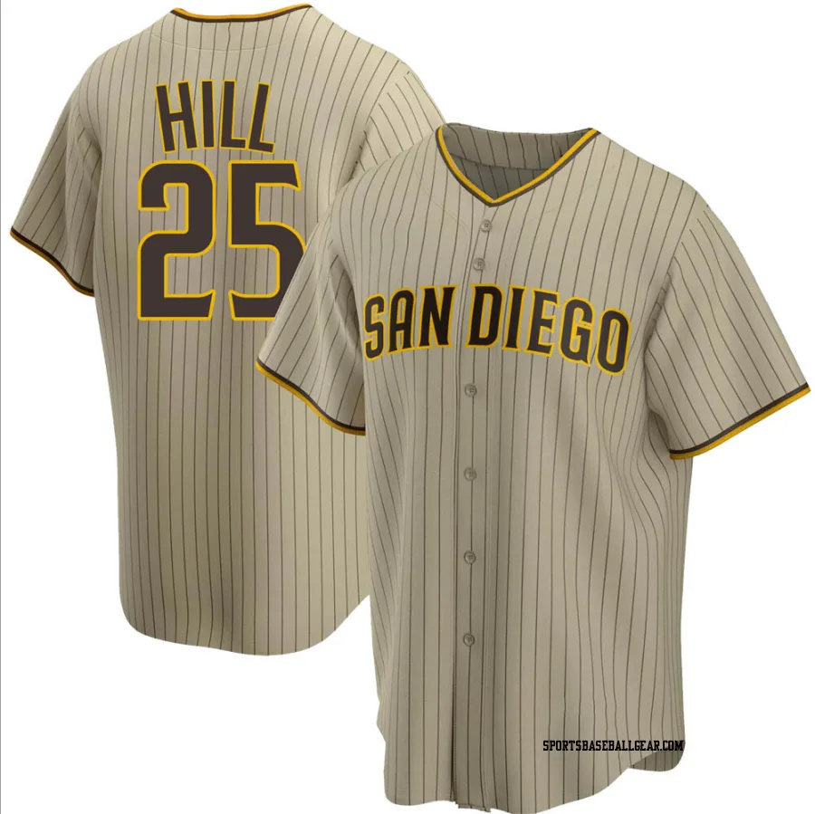 Tim Hill Youth San Diego Padres Sand/Brown Replica Alternate Jersey