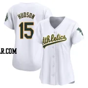 Tim Hudson Women's Oakland Athletics White Limited Home Jersey
