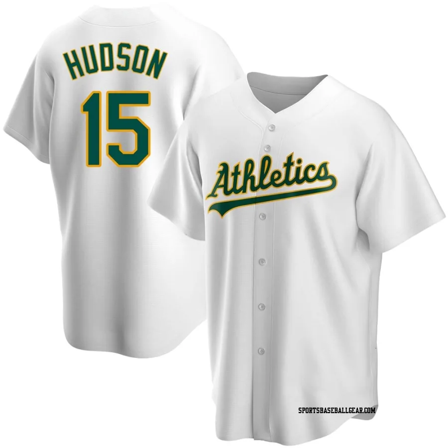 Tim Hudson Youth Oakland Athletics White Replica Home Jersey