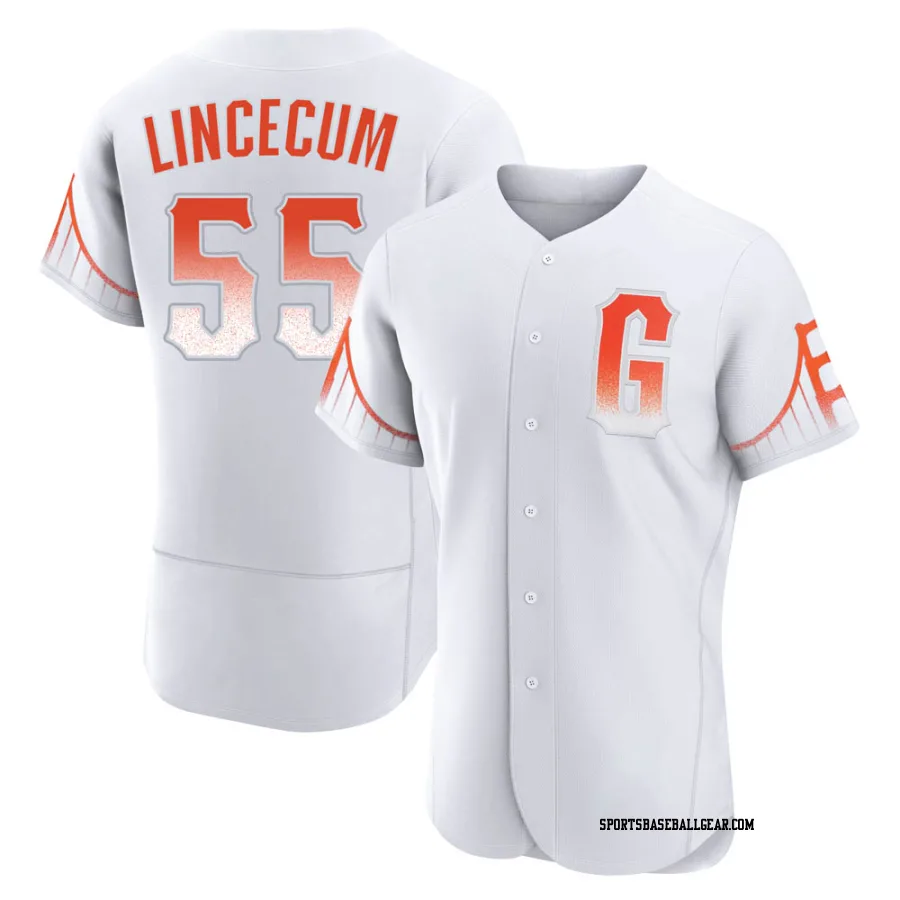 Tim Lincecum Men's San Francisco Giants White Authentic 2021 City Connect Jersey