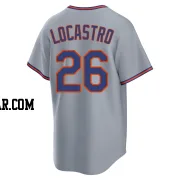 Tim Locastro Men's New York Mets Gray Replica Away 2.0 Jersey