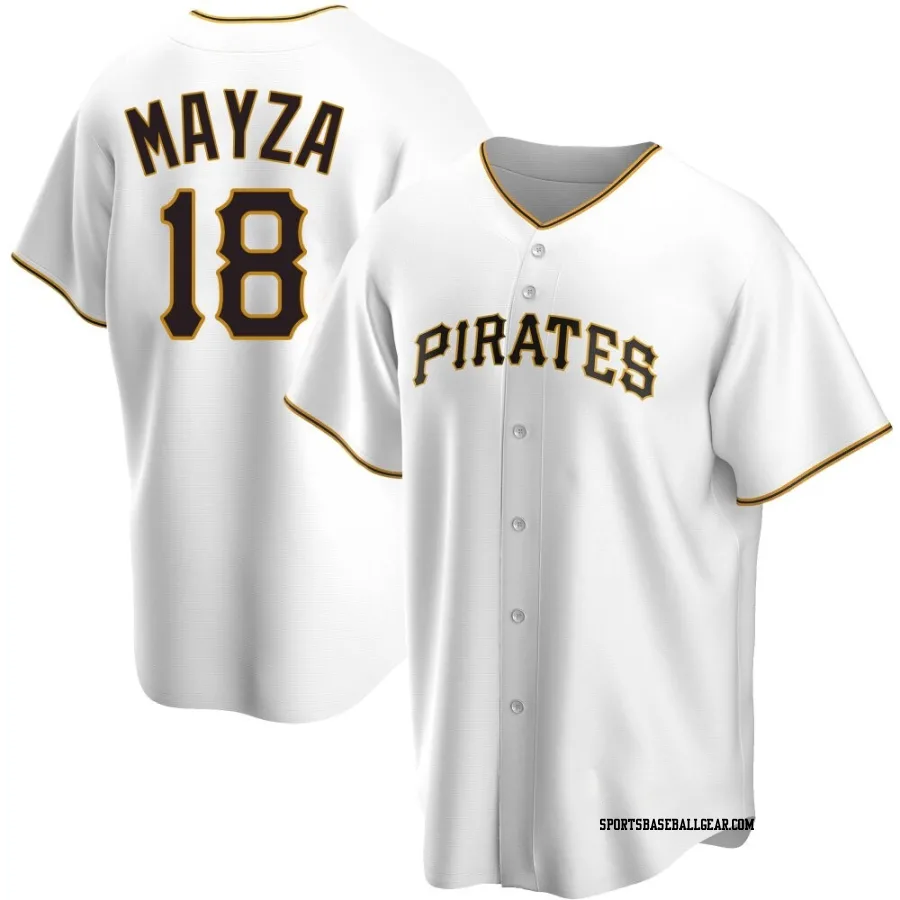 Tim Mayza Men's Pittsburgh Pirates White Replica Home Jersey