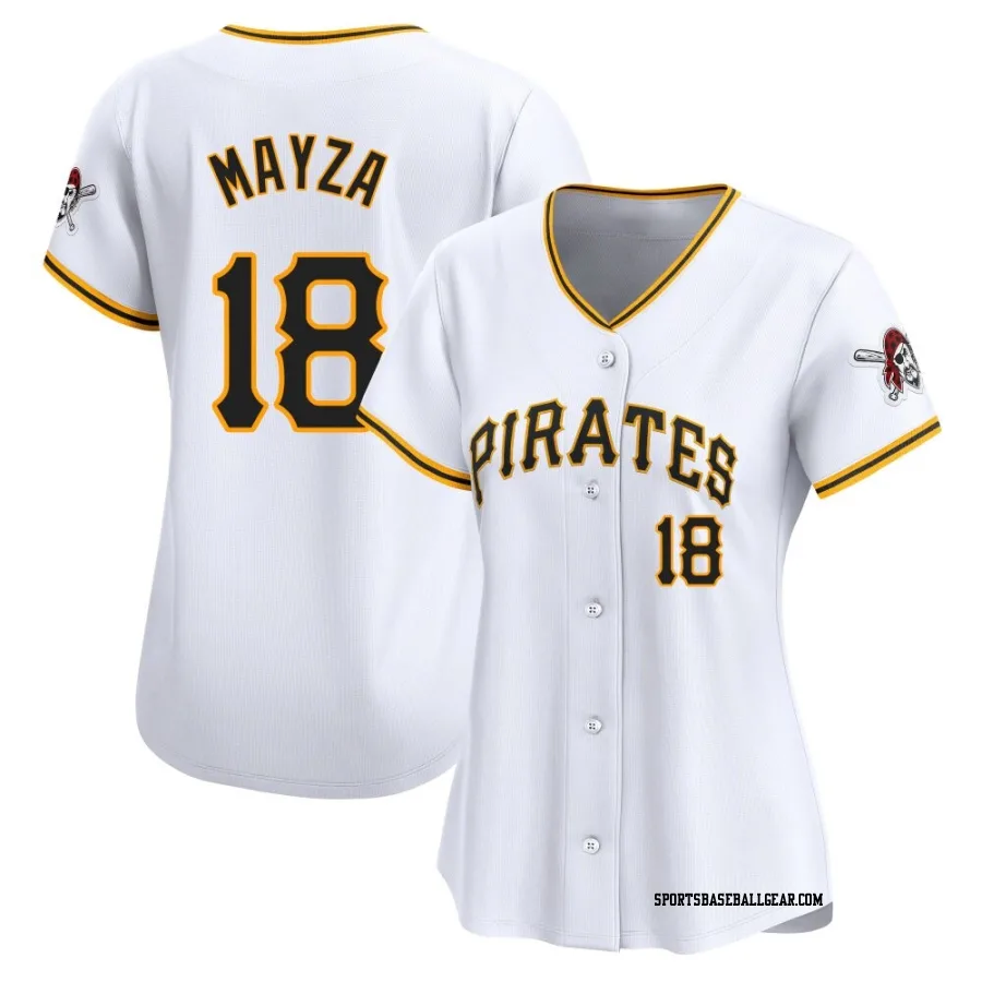 Tim Mayza Women's Pittsburgh Pirates White Limited Home Jersey