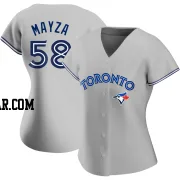 Tim Mayza Women's Toronto Blue Jays Gray Authentic Road Jersey