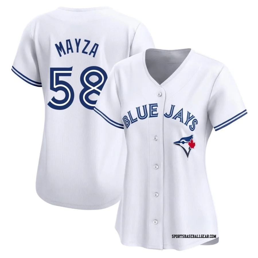 Tim Mayza Women's Toronto Blue Jays White Limited Home Jersey